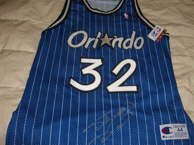 Shaquille O'Neal Autographed Superman Custom Basketball Jersey